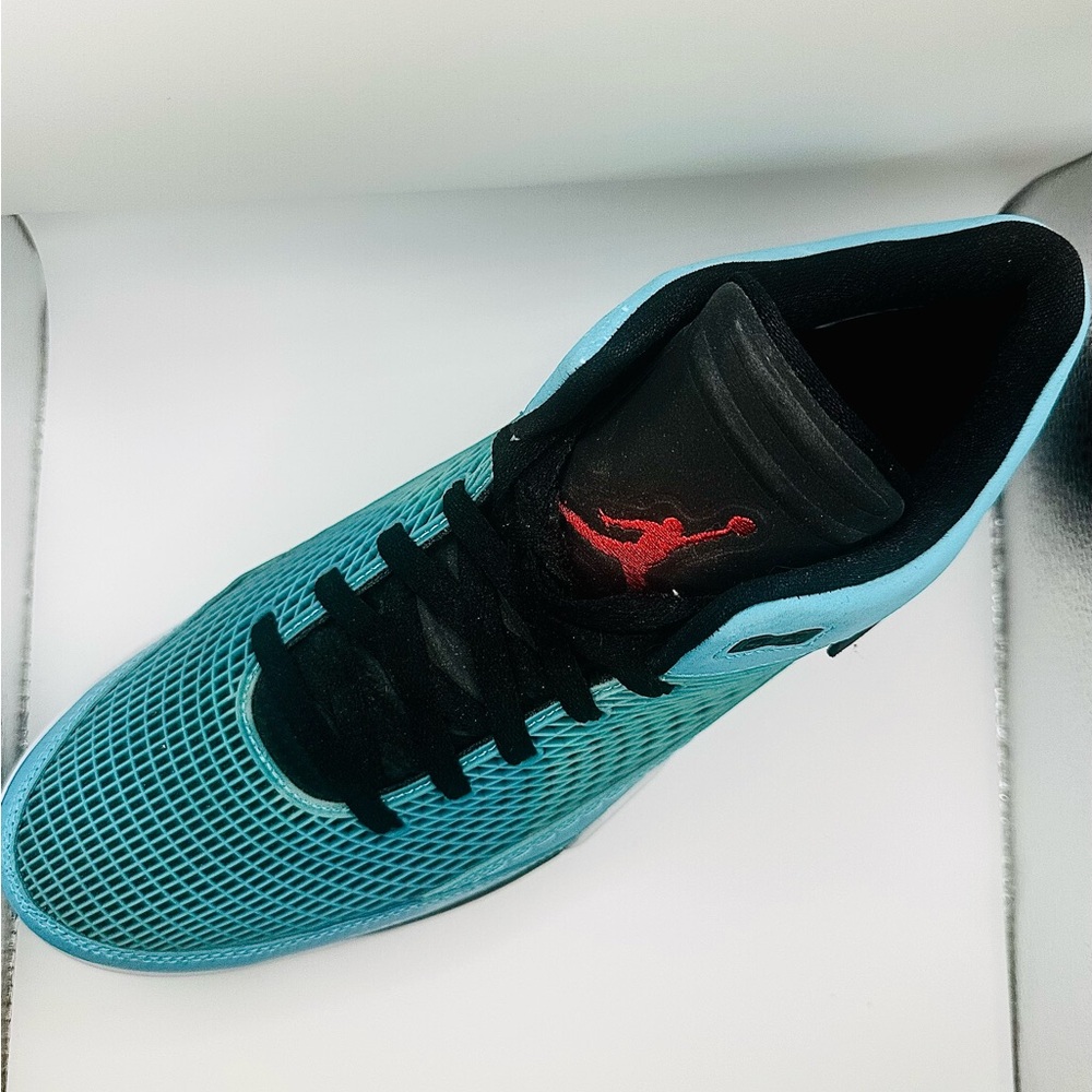 Jordan Men's Athletic Shoes - Teal and Black